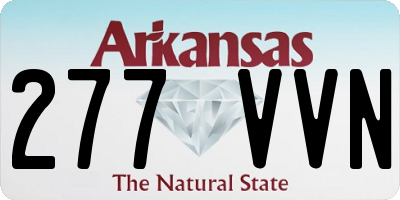 AR license plate 277VVN