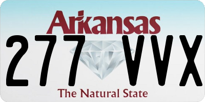 AR license plate 277VVX