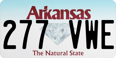 AR license plate 277VWE