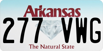 AR license plate 277VWG