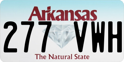 AR license plate 277VWH