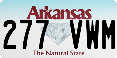AR license plate 277VWM