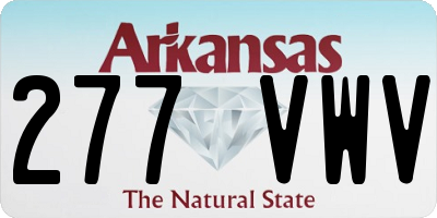 AR license plate 277VWV