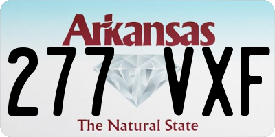 AR license plate 277VXF