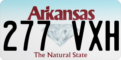 AR license plate 277VXH