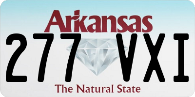 AR license plate 277VXI