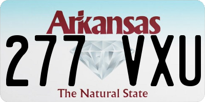 AR license plate 277VXU