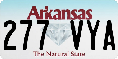 AR license plate 277VYA
