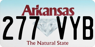 AR license plate 277VYB