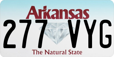AR license plate 277VYG