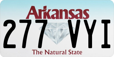 AR license plate 277VYI
