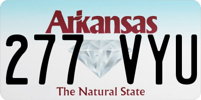 AR license plate 277VYU