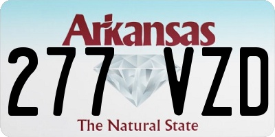 AR license plate 277VZD