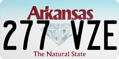 AR license plate 277VZE