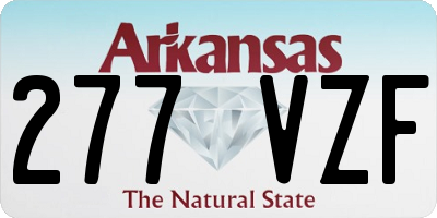 AR license plate 277VZF