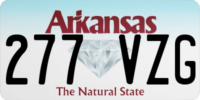 AR license plate 277VZG