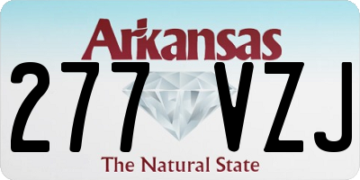 AR license plate 277VZJ