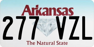 AR license plate 277VZL
