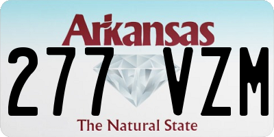 AR license plate 277VZM