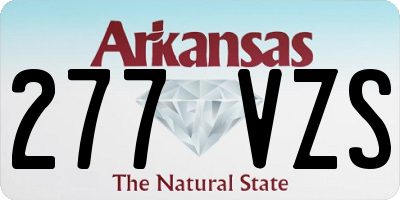 AR license plate 277VZS