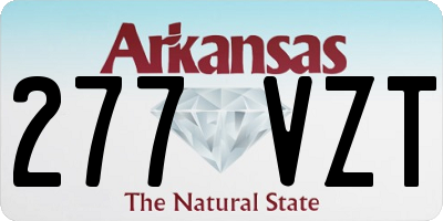 AR license plate 277VZT