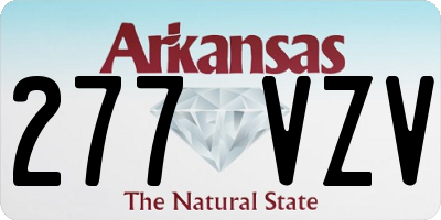 AR license plate 277VZV