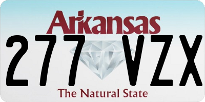 AR license plate 277VZX