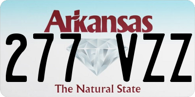 AR license plate 277VZZ