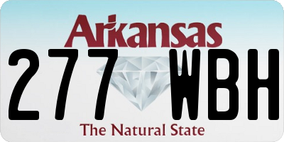 AR license plate 277WBH