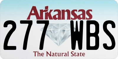 AR license plate 277WBS