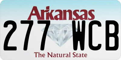 AR license plate 277WCB