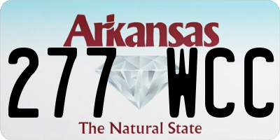 AR license plate 277WCC