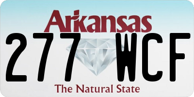 AR license plate 277WCF