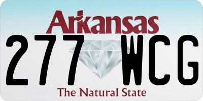 AR license plate 277WCG