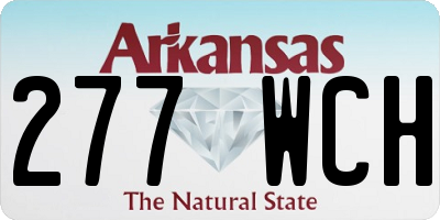 AR license plate 277WCH