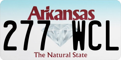 AR license plate 277WCL