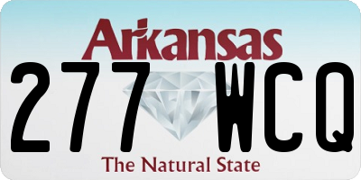 AR license plate 277WCQ