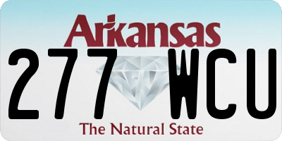 AR license plate 277WCU