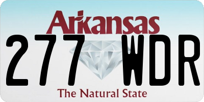 AR license plate 277WDR