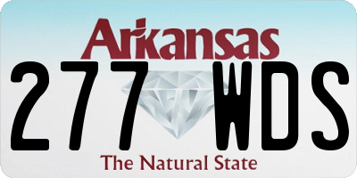 AR license plate 277WDS