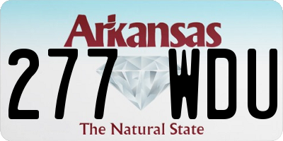 AR license plate 277WDU