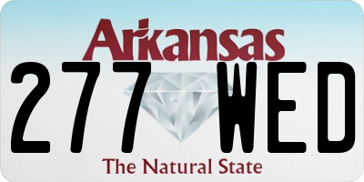 AR license plate 277WED