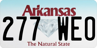 AR license plate 277WEO