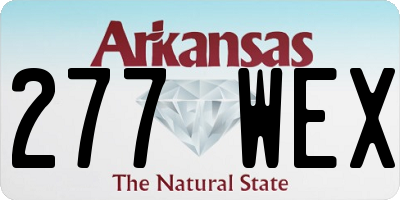 AR license plate 277WEX