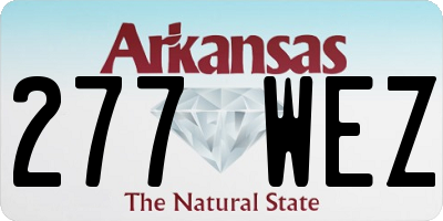 AR license plate 277WEZ