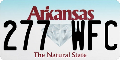 AR license plate 277WFC