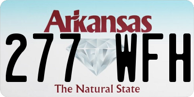 AR license plate 277WFH