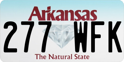 AR license plate 277WFK