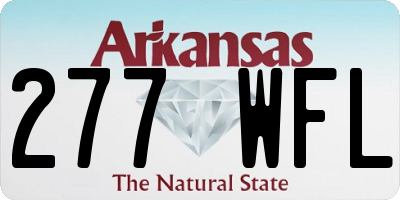 AR license plate 277WFL