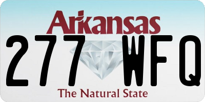 AR license plate 277WFQ